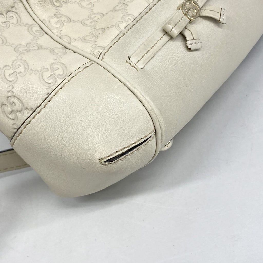 Gucci Ivory Leather Handbag (Pre-Owned)