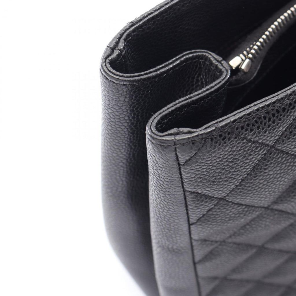 Chanel Black Leather Handbag Tote Bag