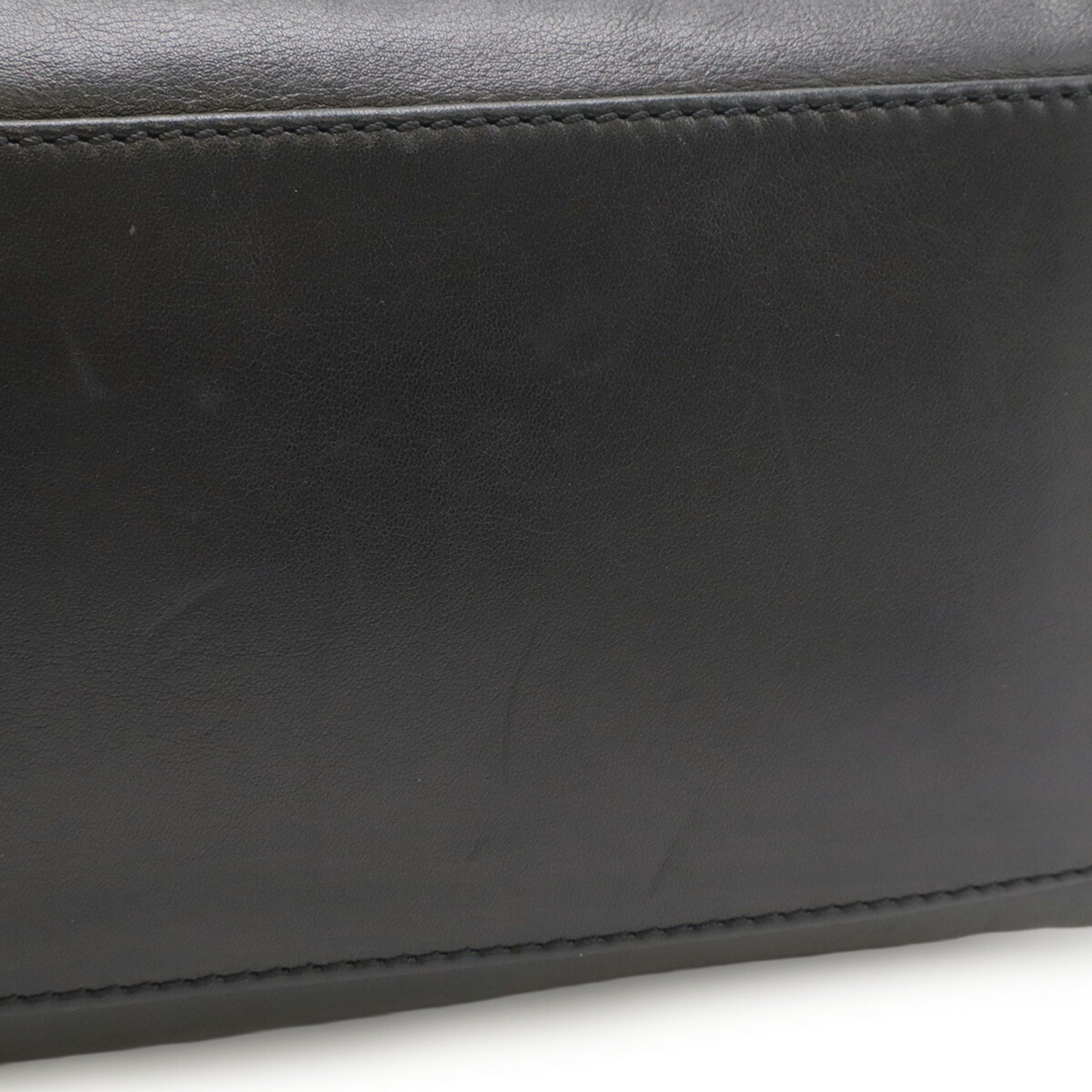 Chanel Black Leather Shoulder Bag