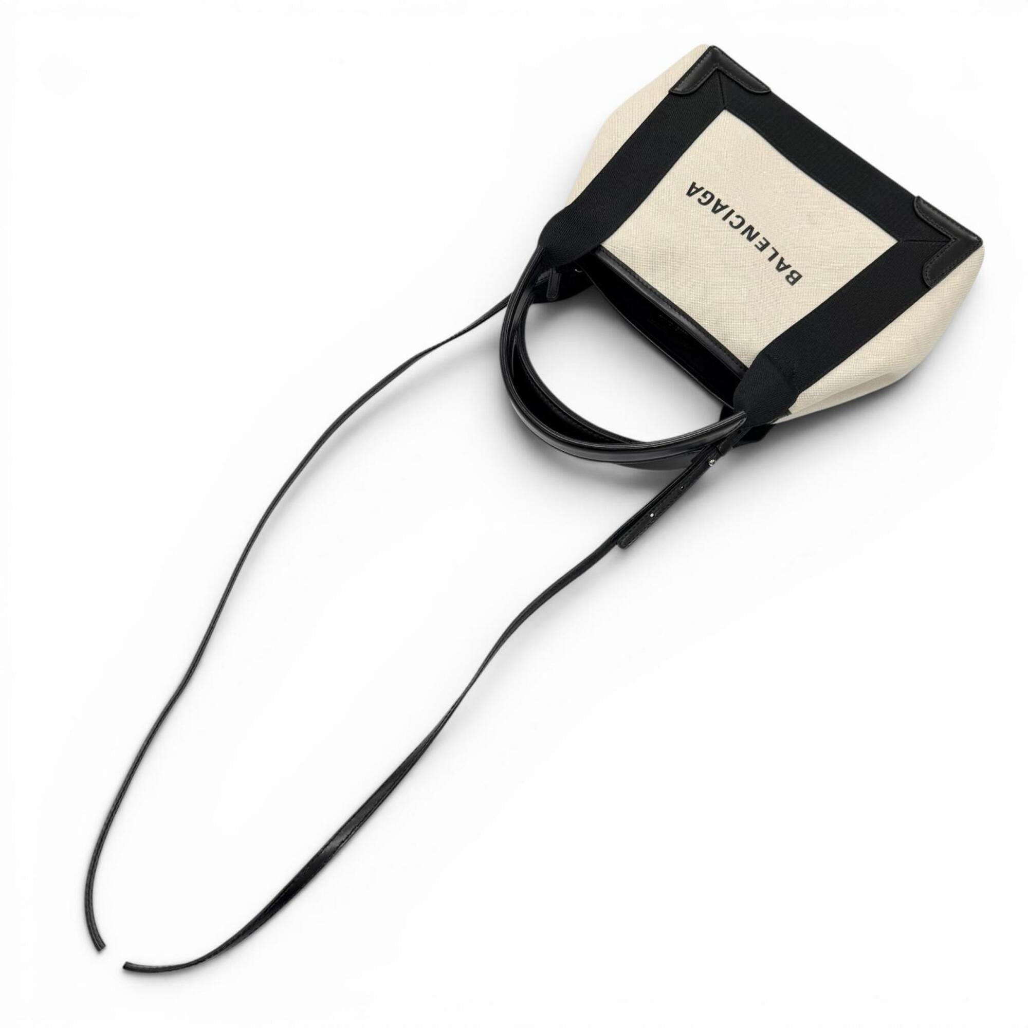 Balenciaga Black Canvas Leather Shoulder