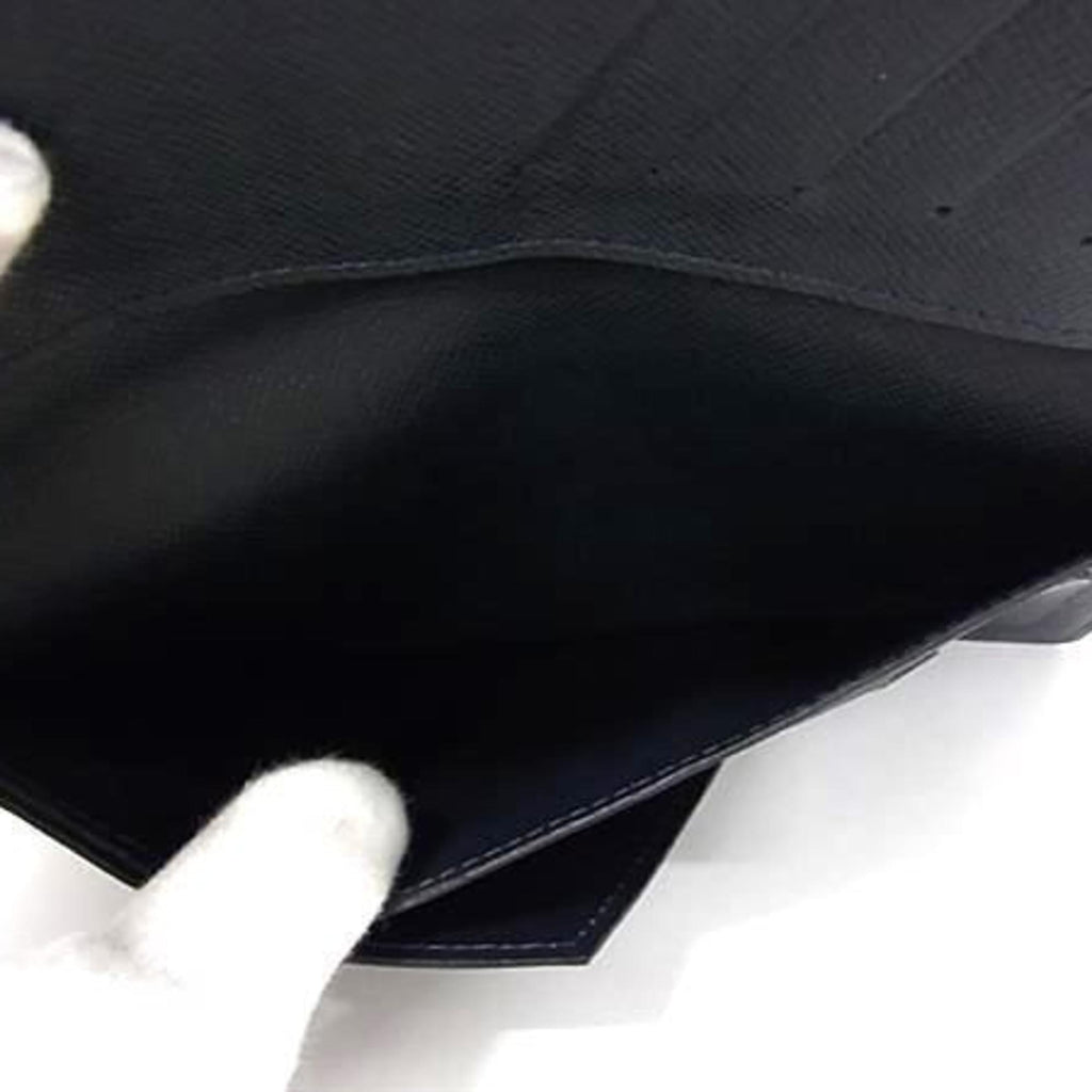 Louis Vuitton Taiga Boreal Navy Taiga Leather Long Wallet