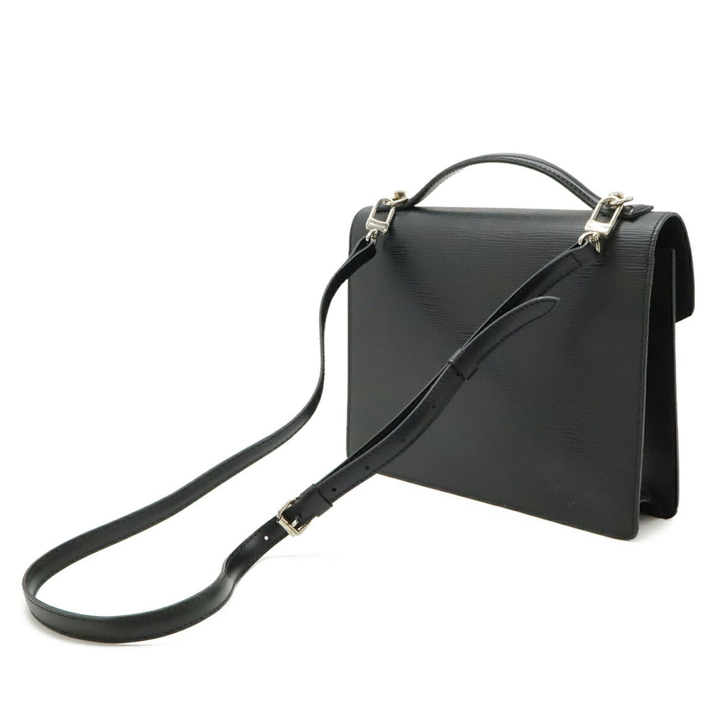 Louis Vuitton Black Noir Epi Leather Handbag Shoulder Bag