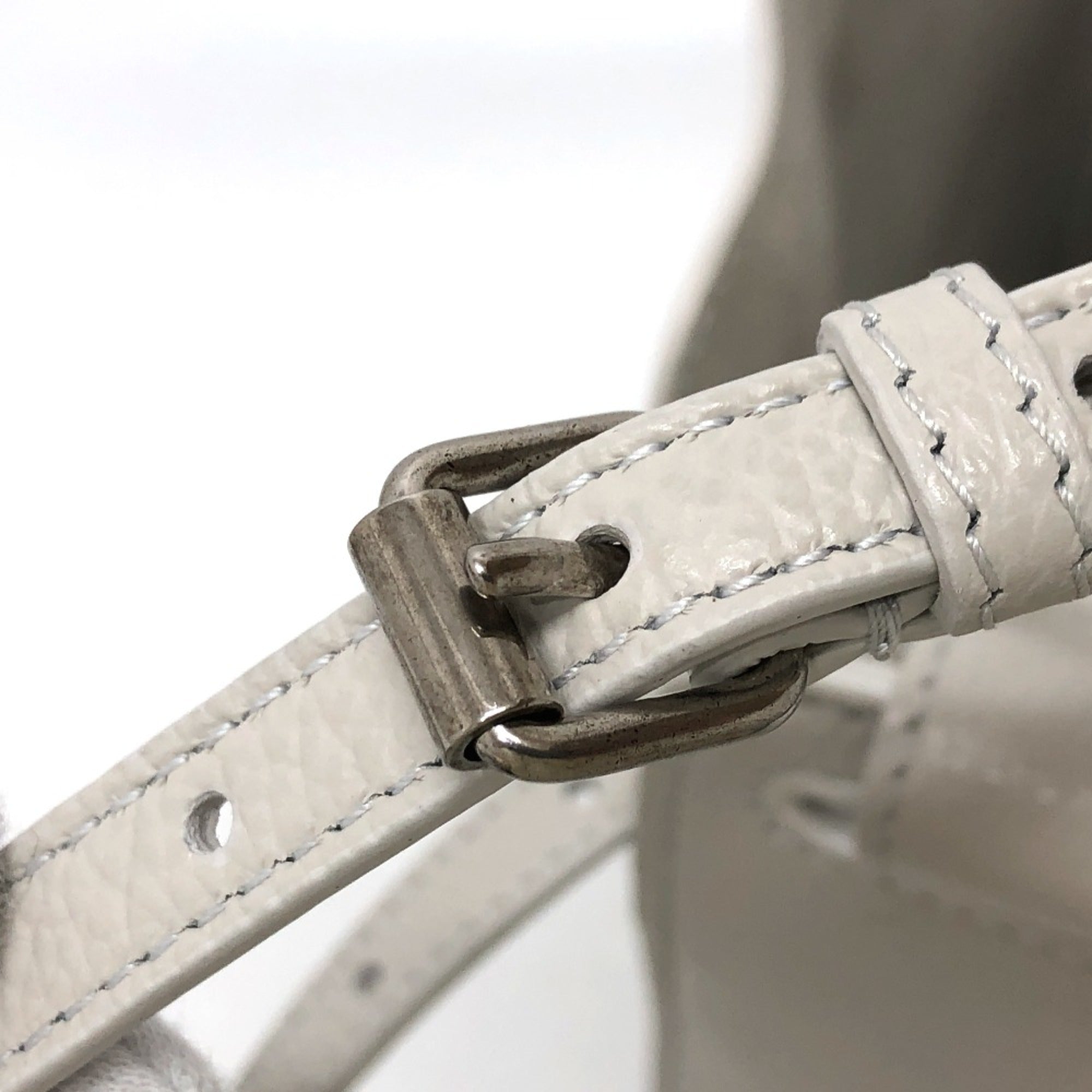 Balenciaga White Leather Shoulder