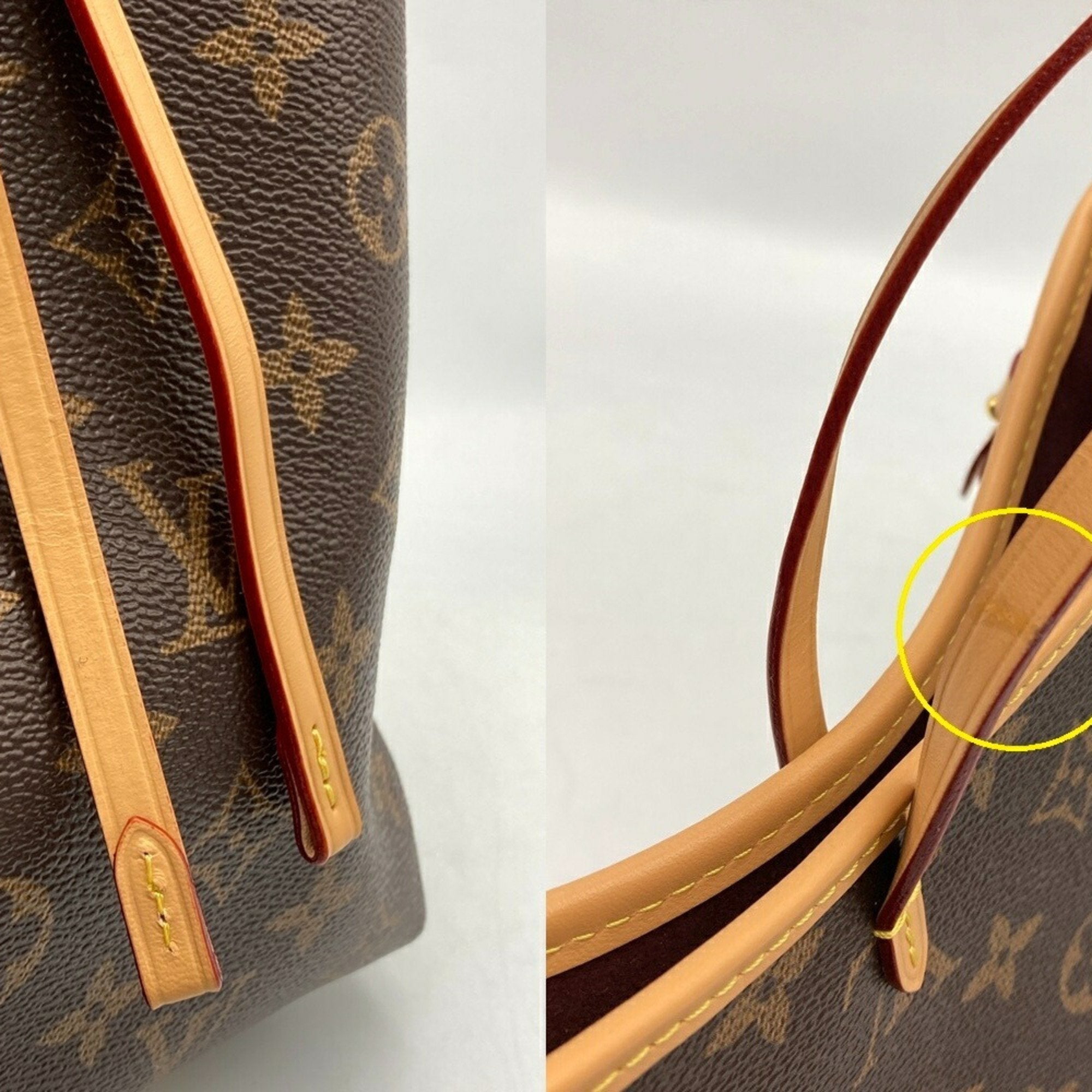 Louis Vuitton Brown Pvc Leather Shoulder Bag