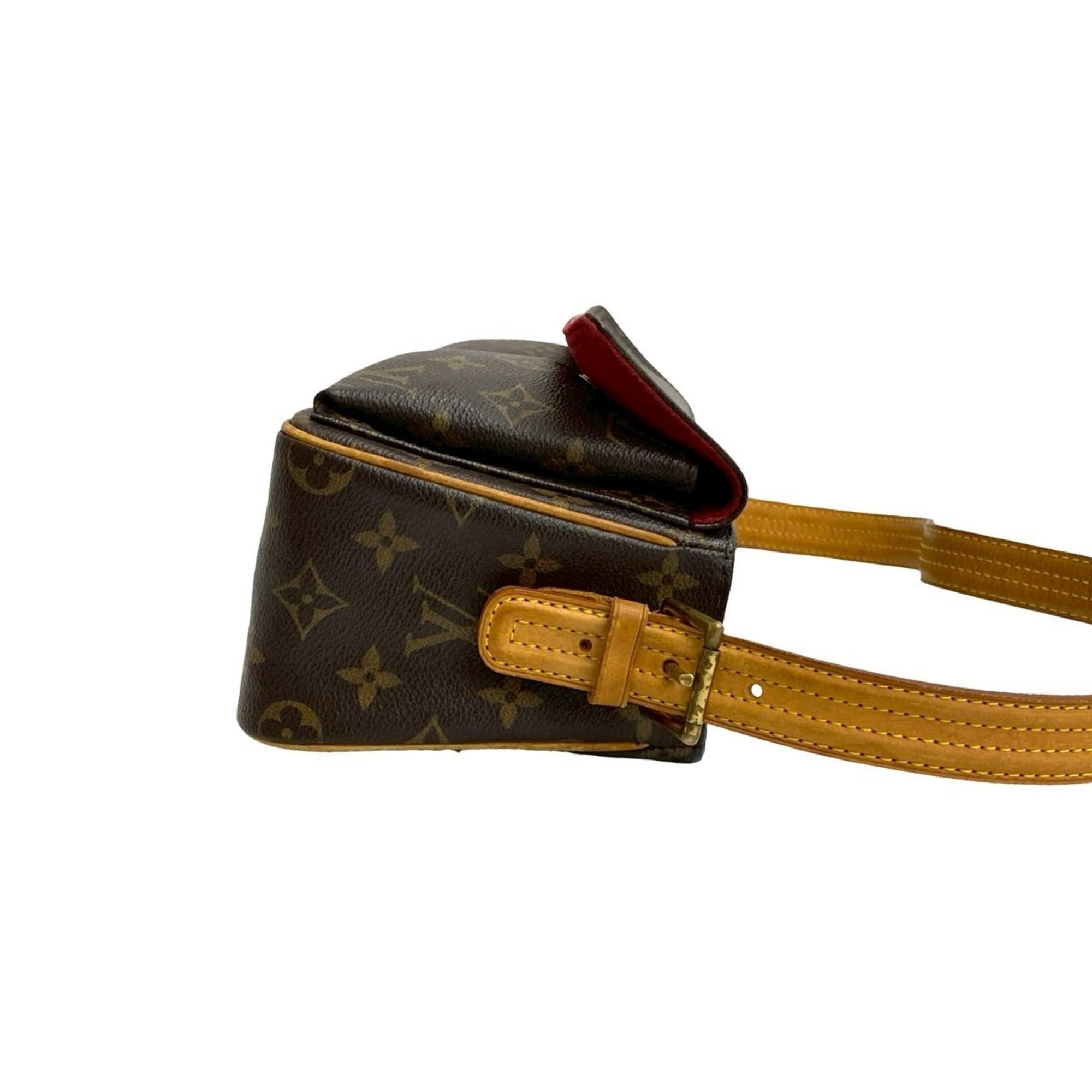 Louis Vuitton Brown Leather Shoulder Bag