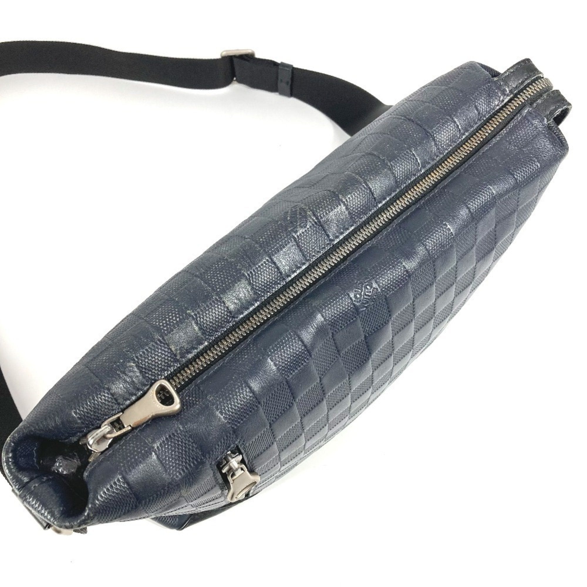 Louis Vuitton Black Galle Navy Damier Infini Shoulder Bag