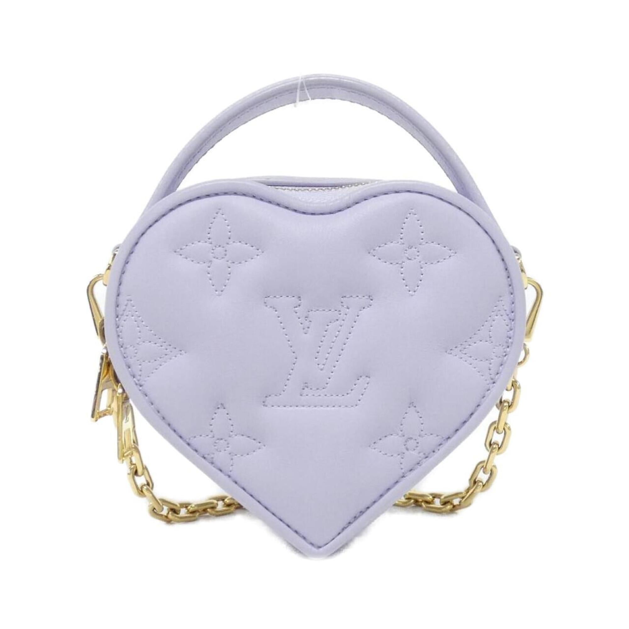 Louis Vuitton Purple Leather Pouch Shoulder Bag
