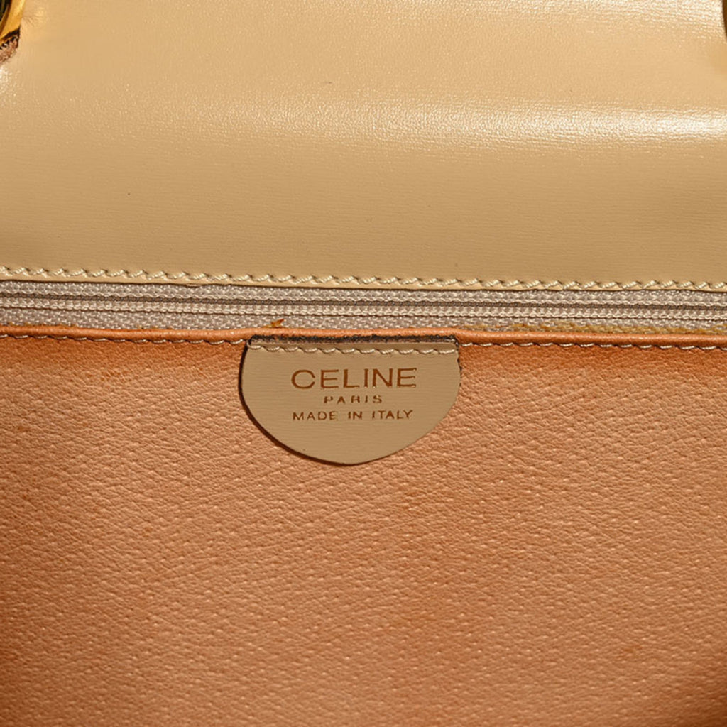 Celine Beige Leather Handbag