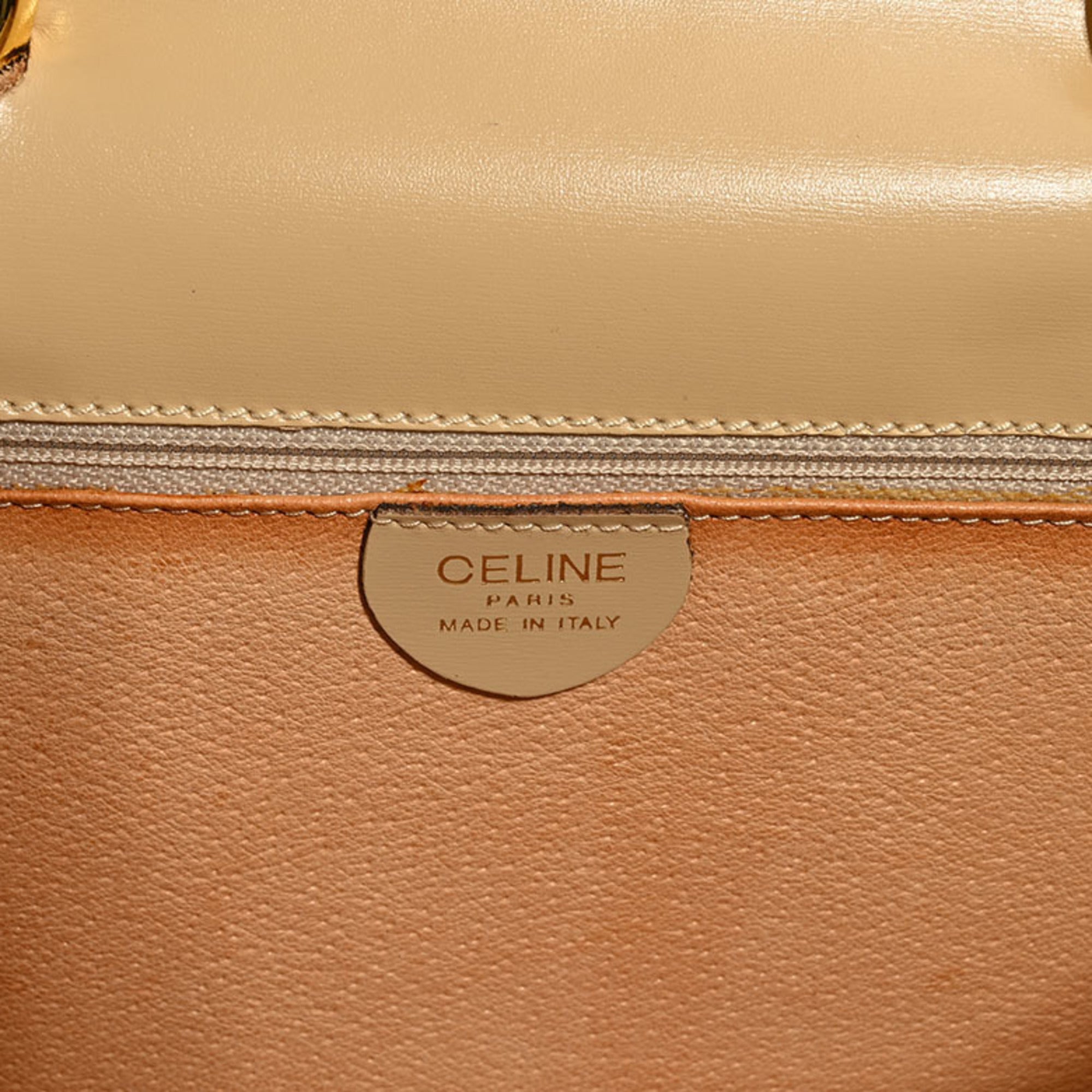 Celine Beige Leather Handbag