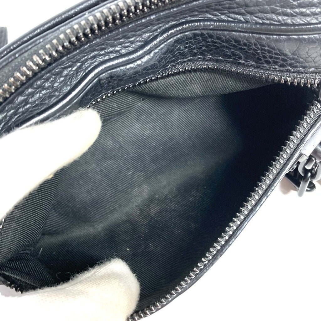 Louis Vuitton Black Noir Leather Clutch Bag Pouch