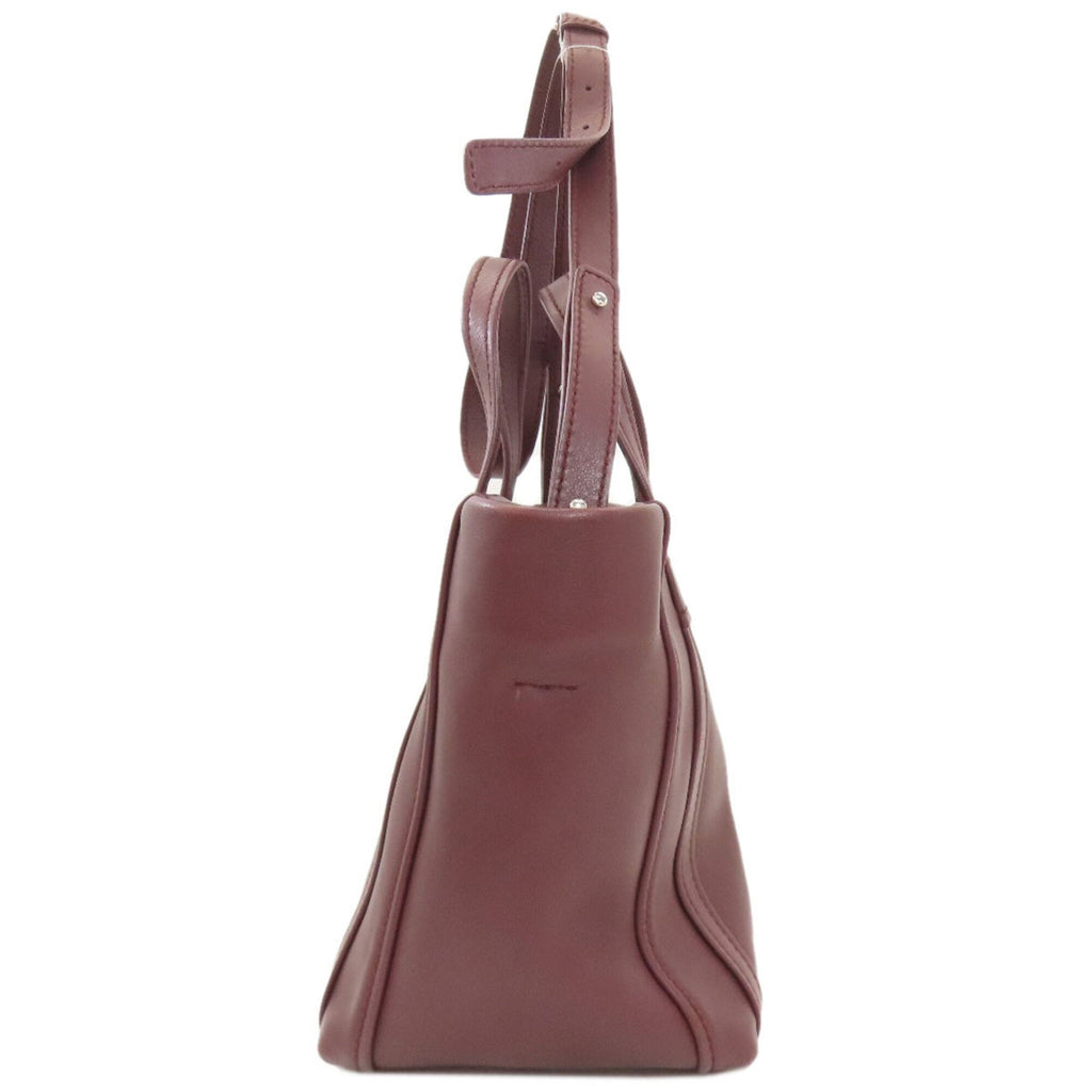 Balenciaga Bordeaux Leather Hand