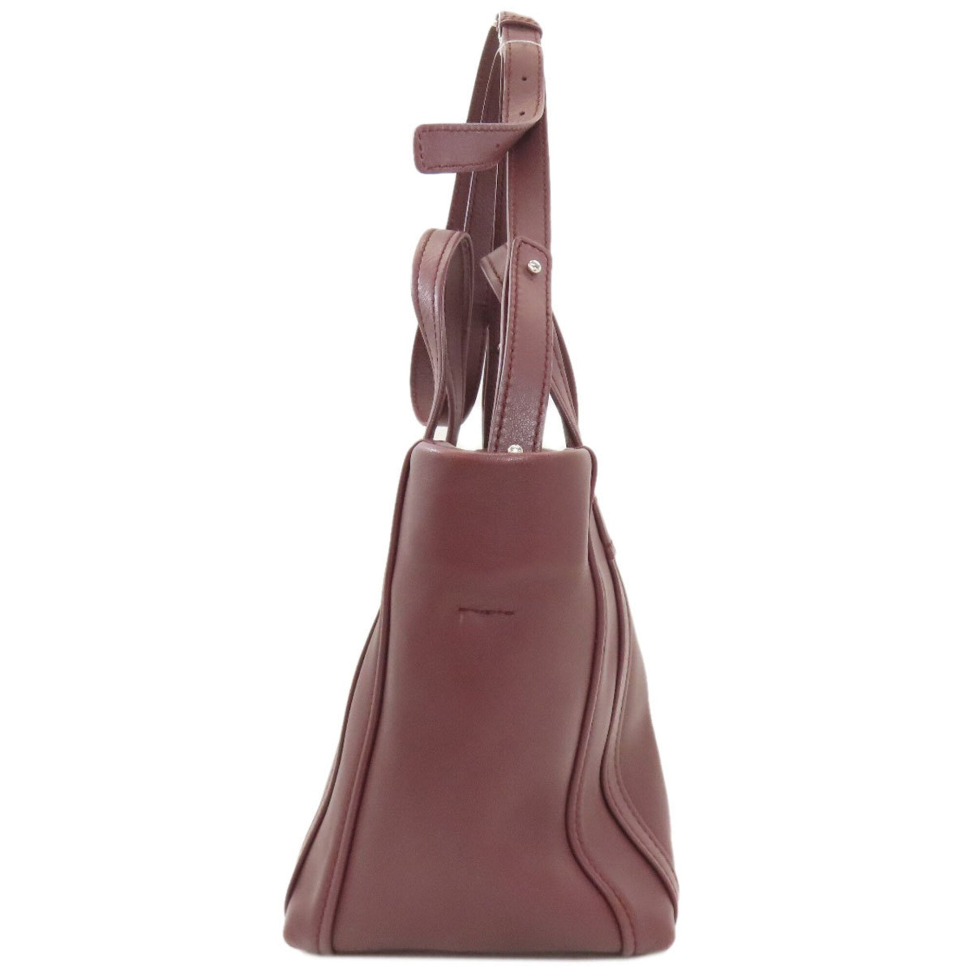 Balenciaga Bordeaux Leather Hand