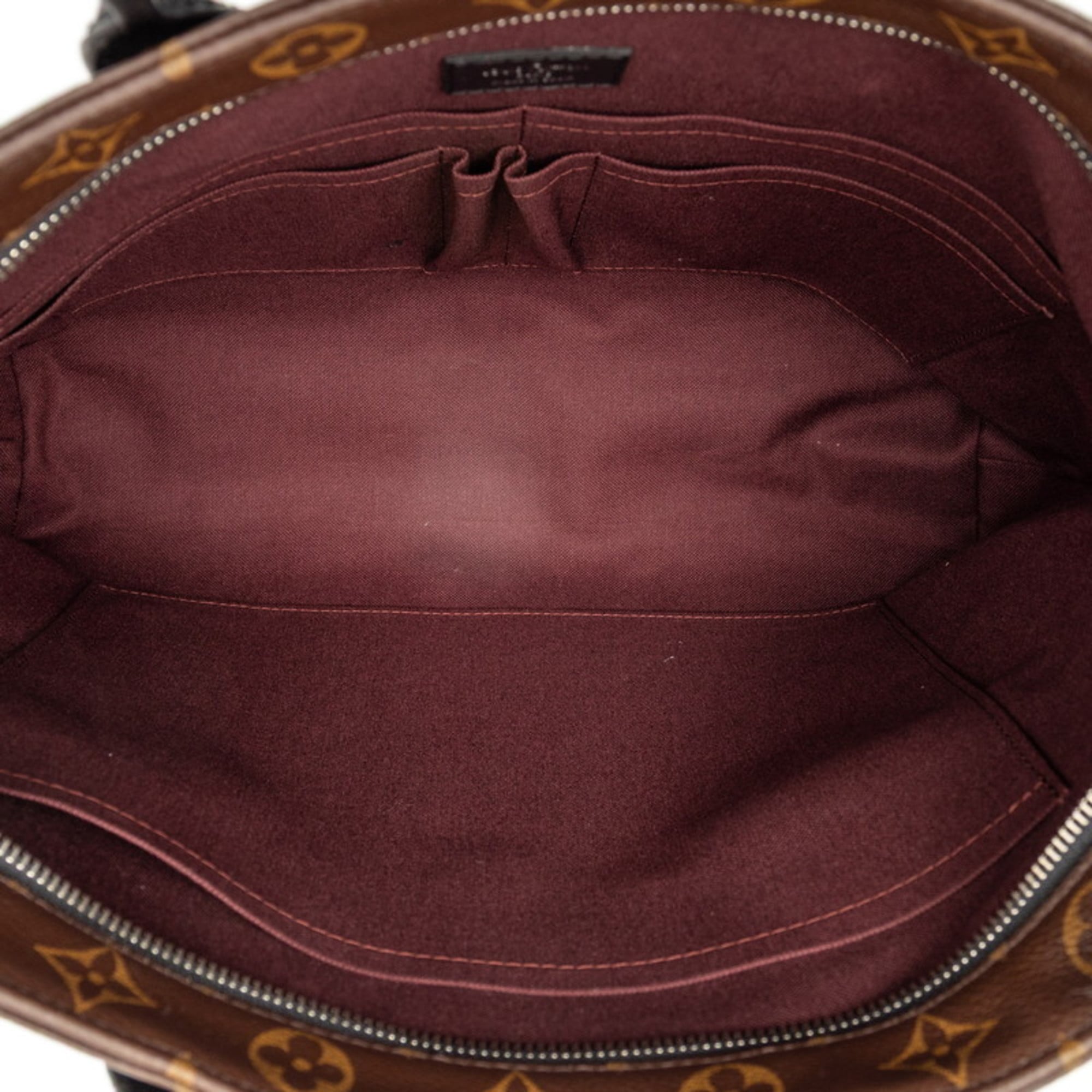 Louis Vuitton Black Brown Pvc Leather Handbag Shoulder Bag