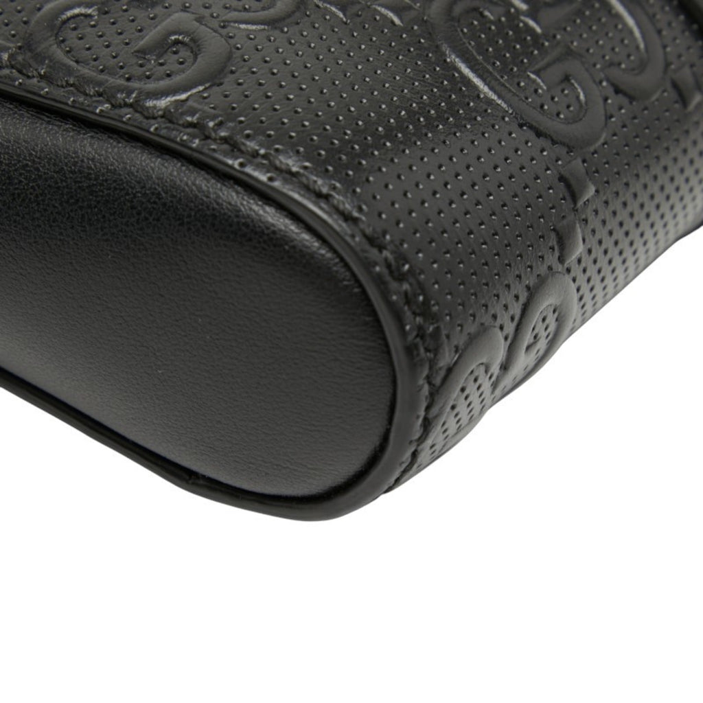 Gucci Black Leather Fanny Pack (Pre-Owned)