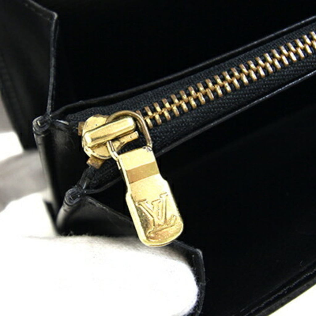 Louis Vuitton Black Noir Epi Leather Long Wallet