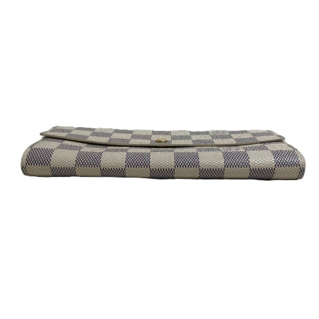 Louis Vuitton Damier Azur Damier Azur White Damier Azur Long Wallet