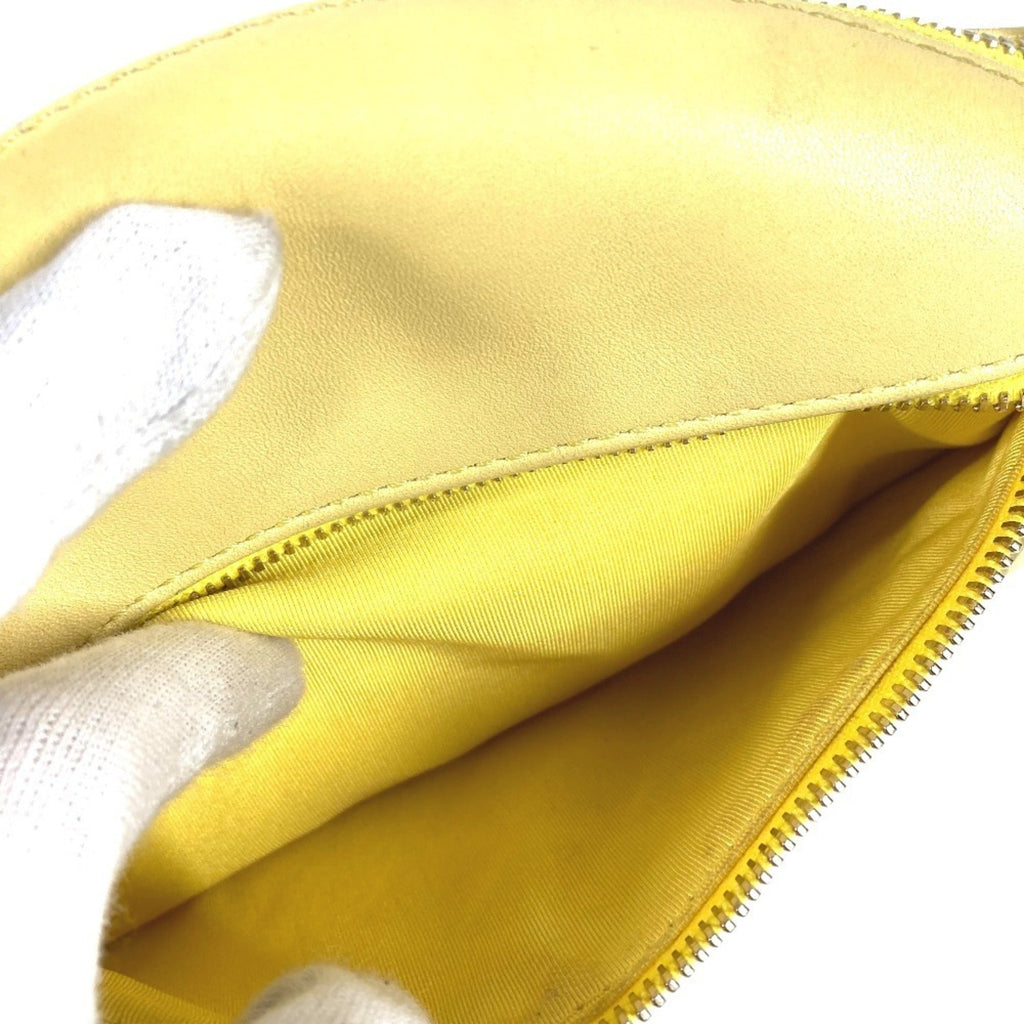 Chanel Matelasse Yellow Leather Sling Bag