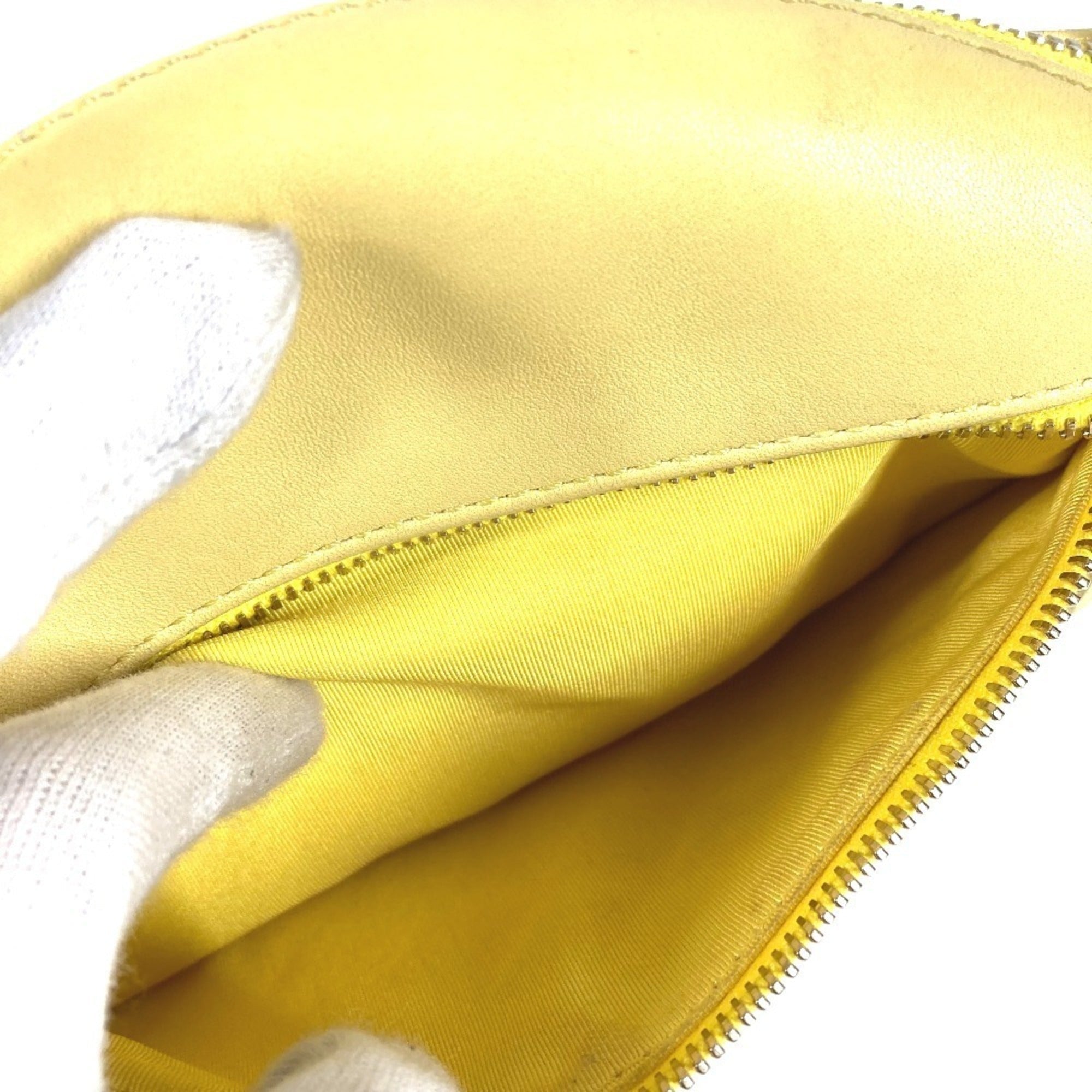Chanel Matelasse Yellow Leather Sling Bag