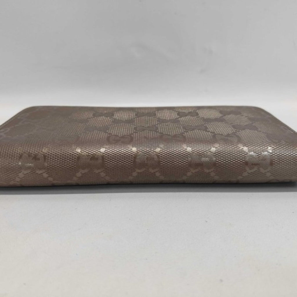 Gucci Gold Pvc Leather Long Wallet (Bi-Fold) (Pre-Owned)