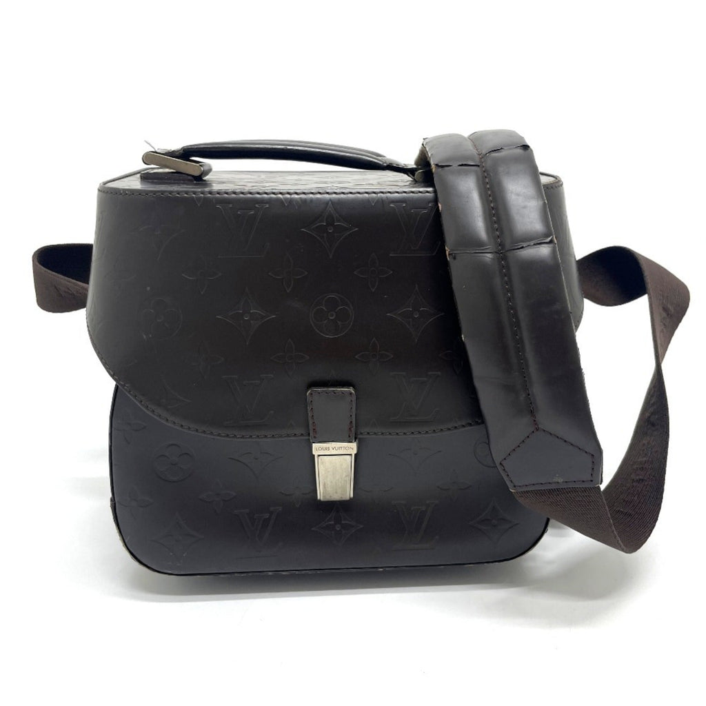 Louis Vuitton Monogram Glace Brown Coffee Shoulder Bag