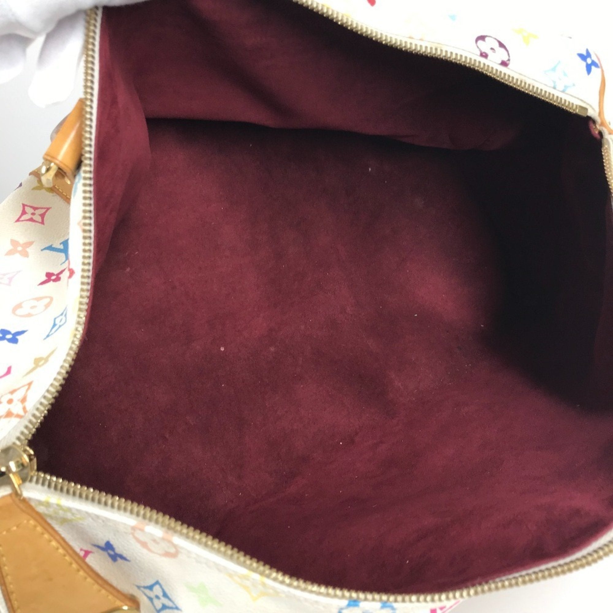 Louis Vuitton Blanc Monogram Multi-Color White Monogram Multicolore Boston Bag Handbag