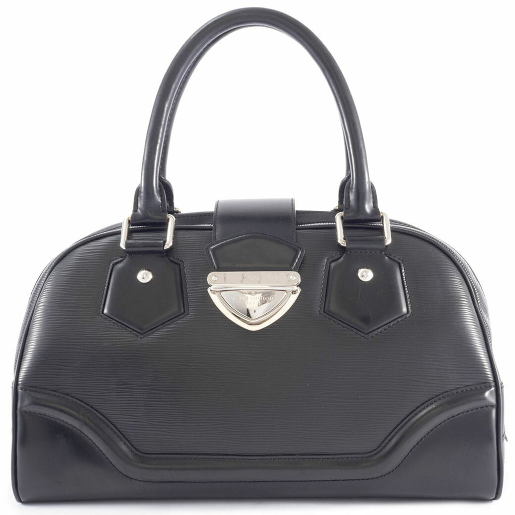 Louis Vuitton Noir Epi Leather Handbag