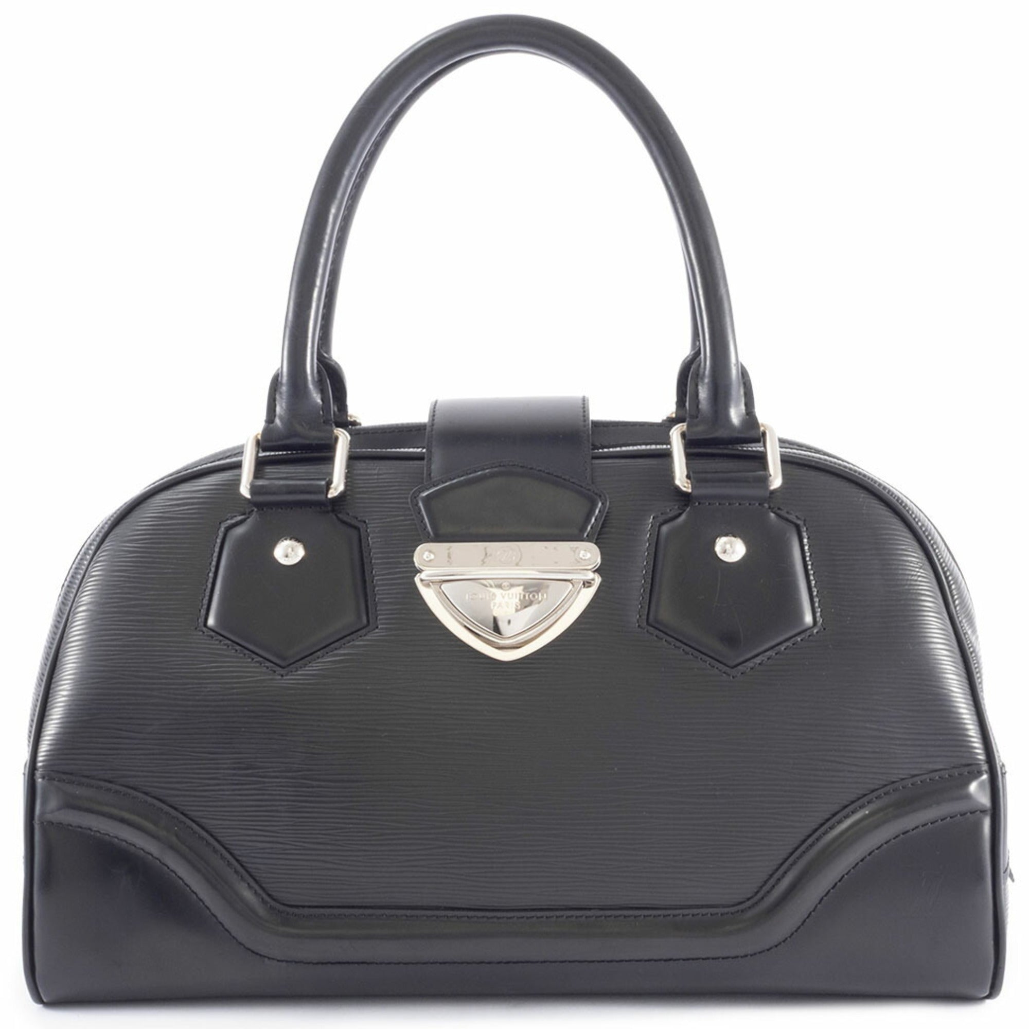 Louis Vuitton Noir Epi Leather Handbag