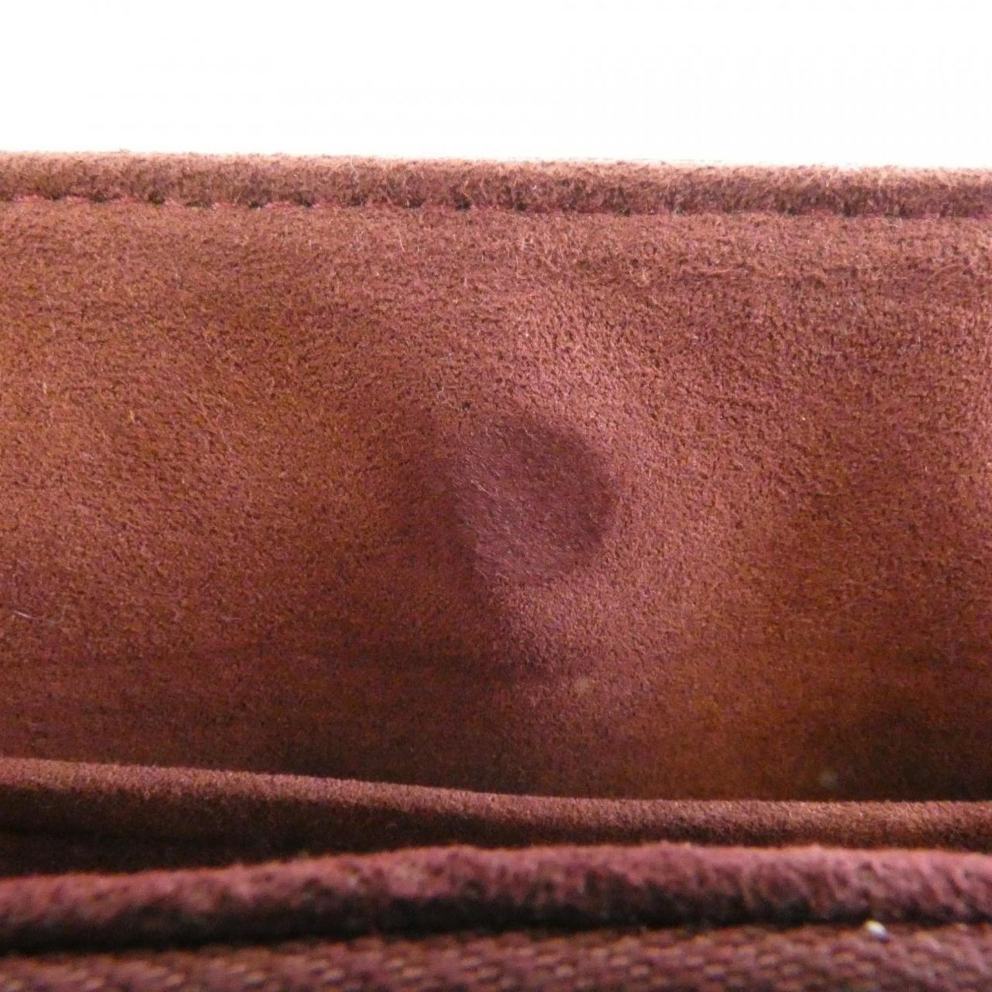 Louis Vuitton Marron Coated Canvas Handbag