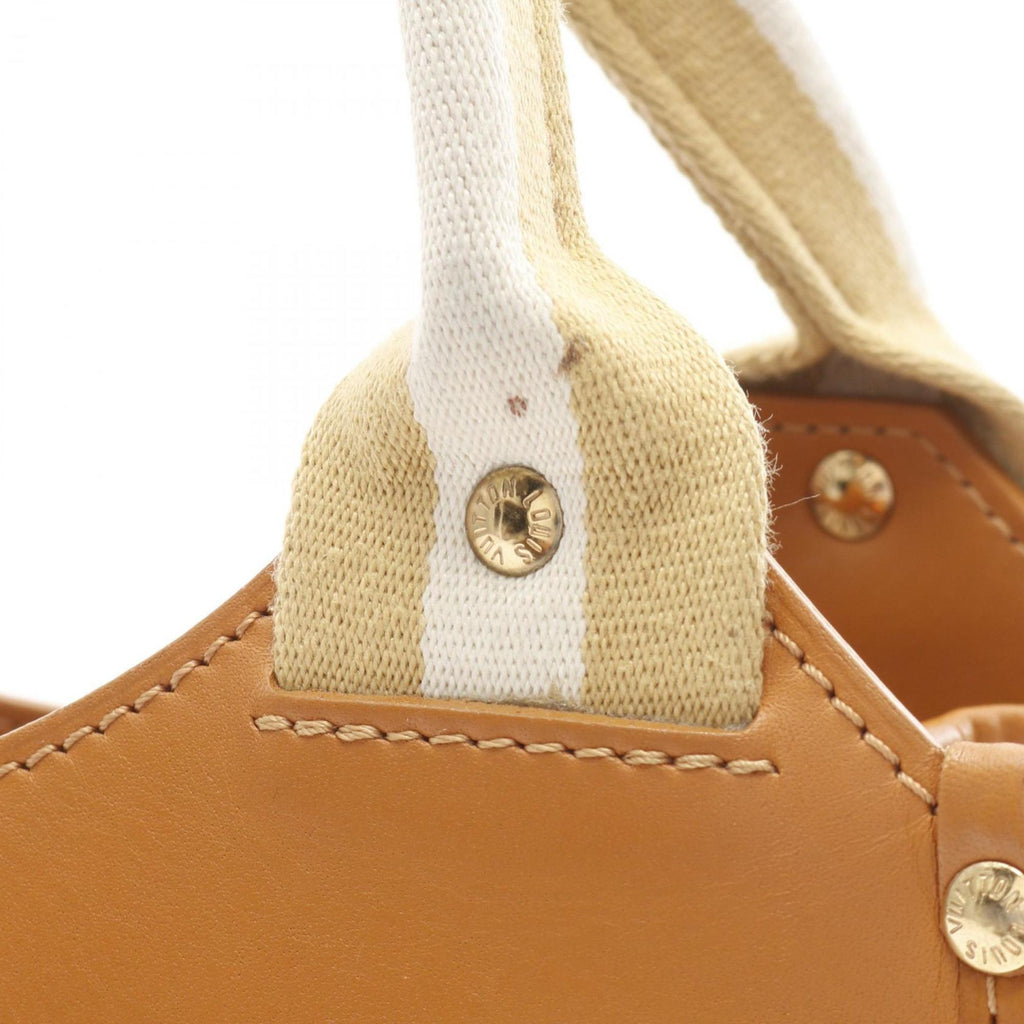 Louis Vuitton Beige Canvas Leather Handbag