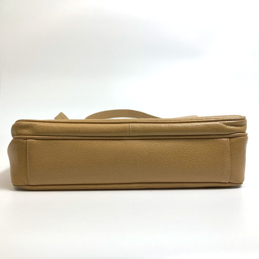 Chanel Beige Leather Shoulder Bag