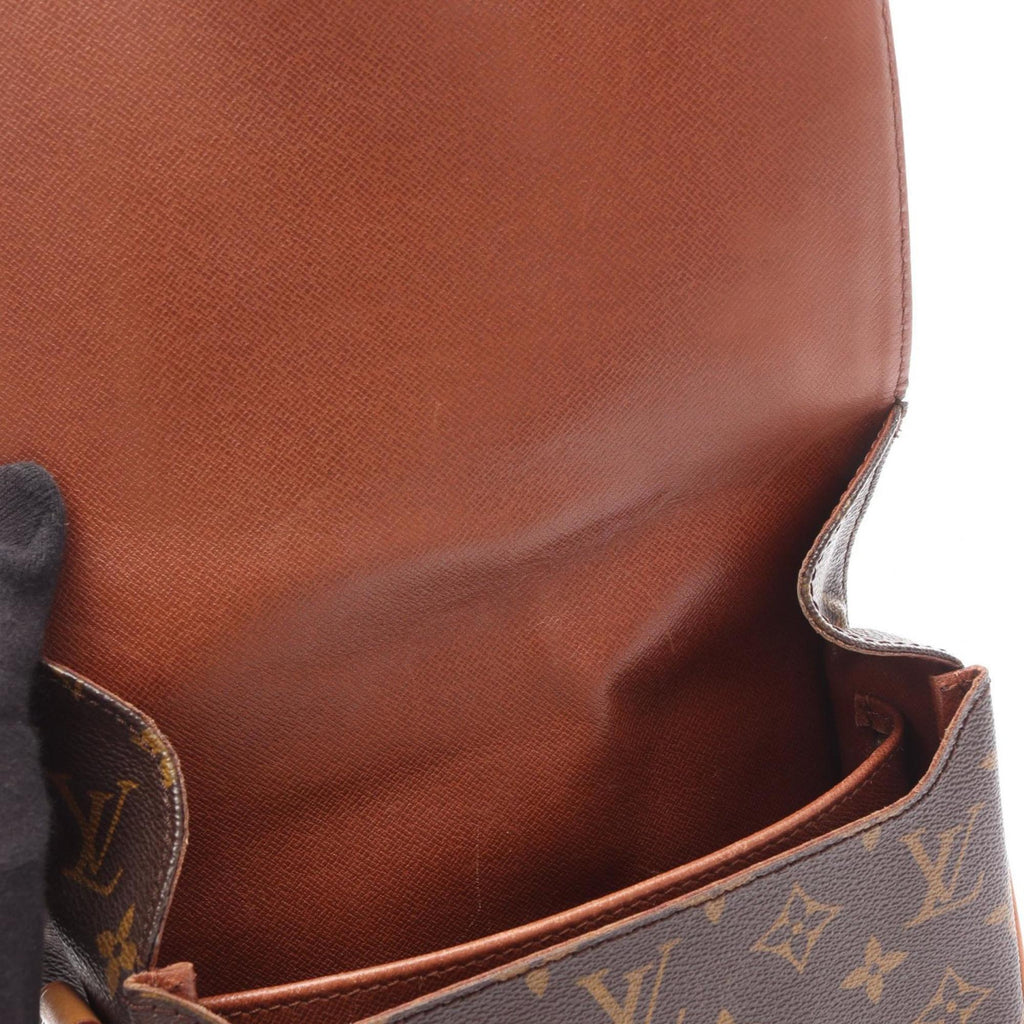 Louis Vuitton Monogram Brown Coated Canvas Leather Shoulder Bag
