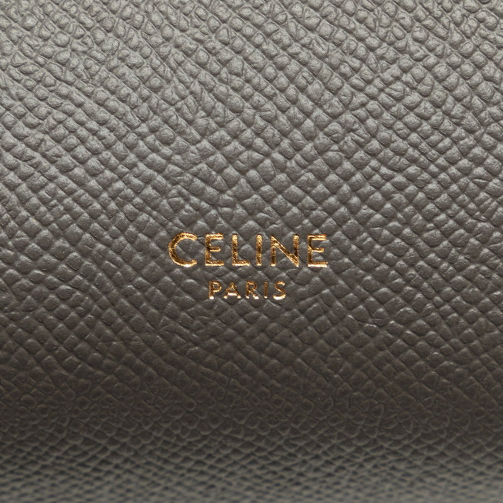 Celine Gray Leather Handbag Shoulder Bag