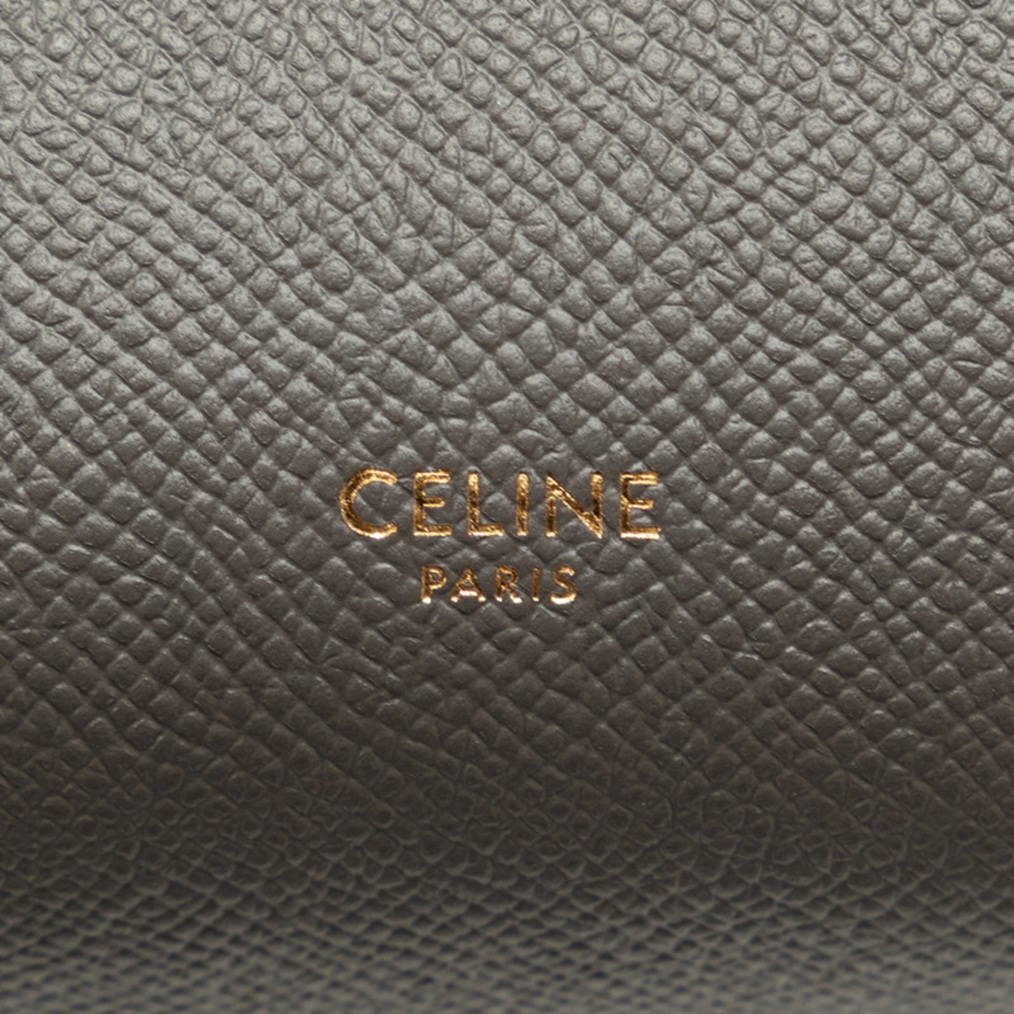 Celine Gray Leather Handbag Shoulder Bag