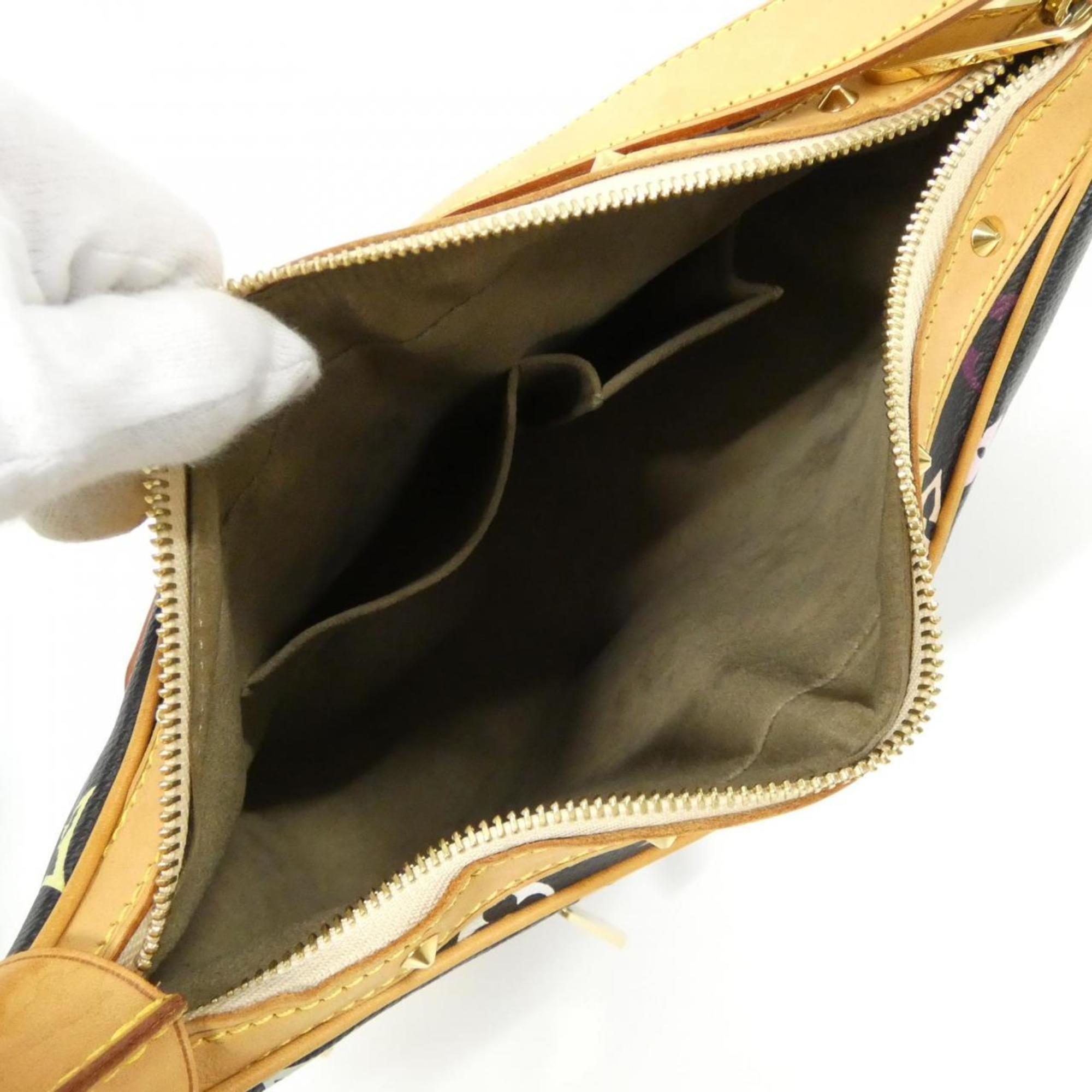 Louis Vuitton Monogram Multicolore Black Coated Canvas Shoulder Bag