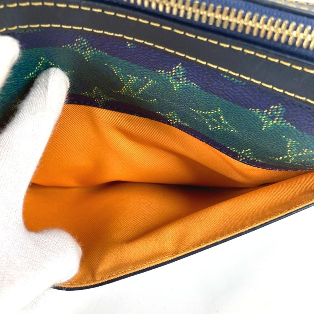 Louis Vuitton Blue Green Clutch Bag
