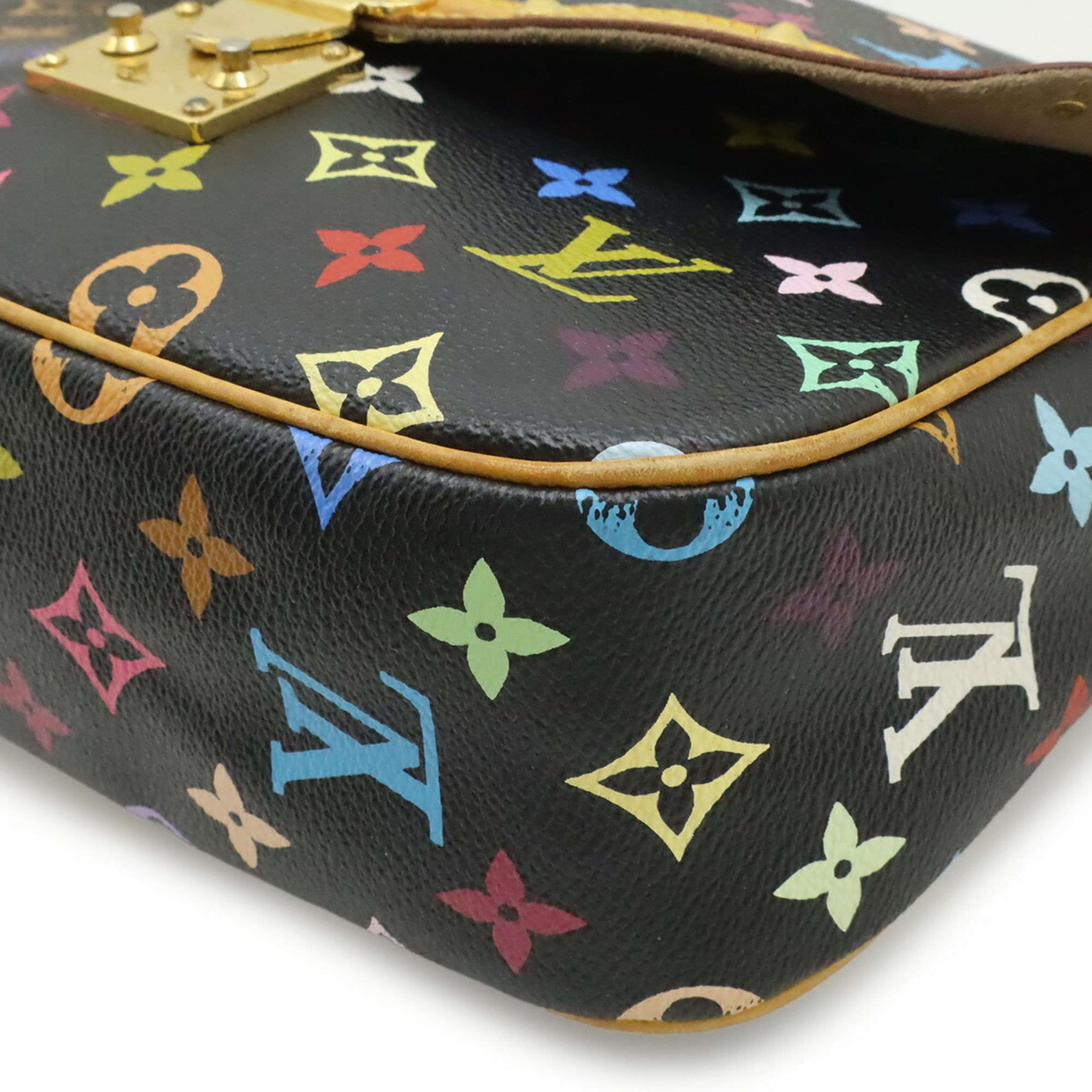Louis Vuitton Black Monogram Multi-Color Noir Monogram Multicolore Pochette Shoulder Bag