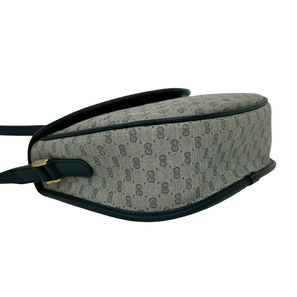 Gucci Navy Leather Pvc Pochette Shoulder Bag (Pre-Owned)