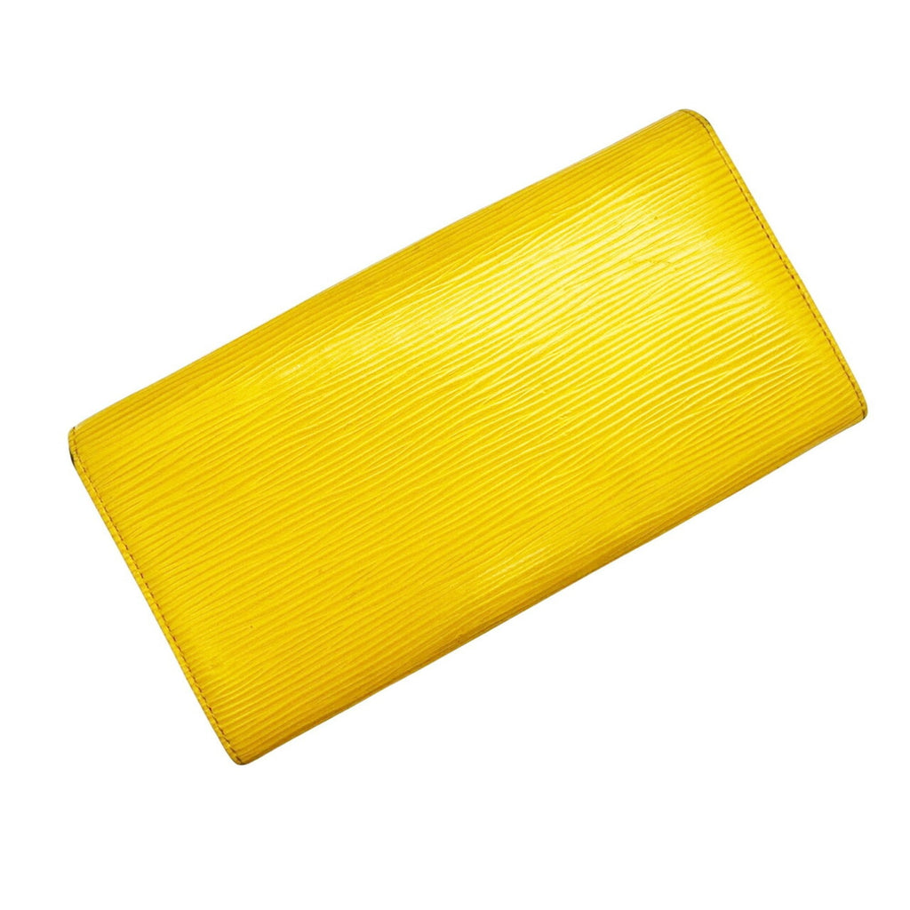 Louis Vuitton Yellow Epi Leather Long Wallet