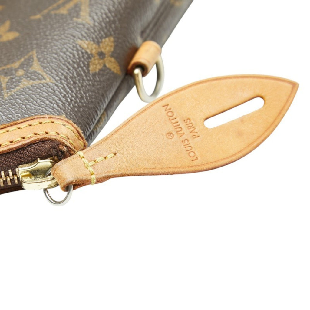 Louis Vuitton Brown Pvc Leather Handbag