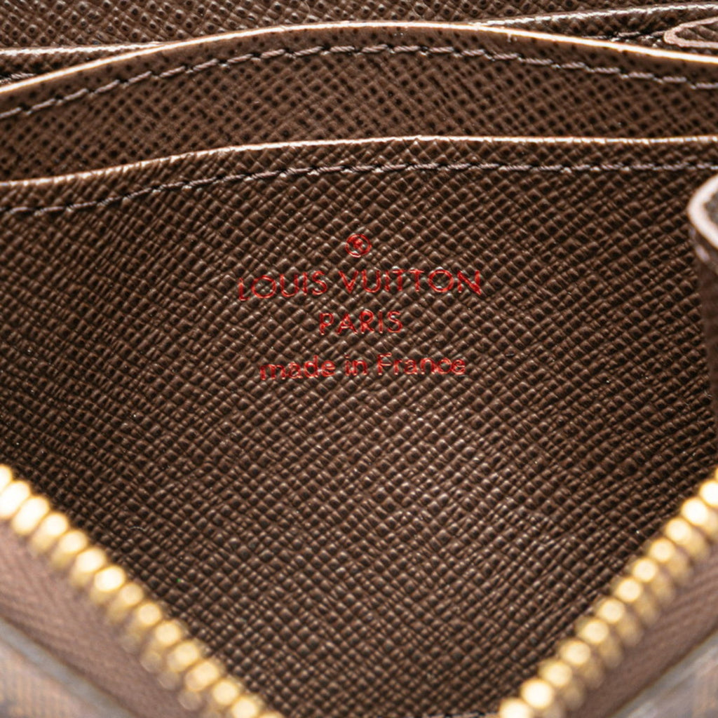 Louis Vuitton Brown Pvc Leather Coin Purse/Coin Case
