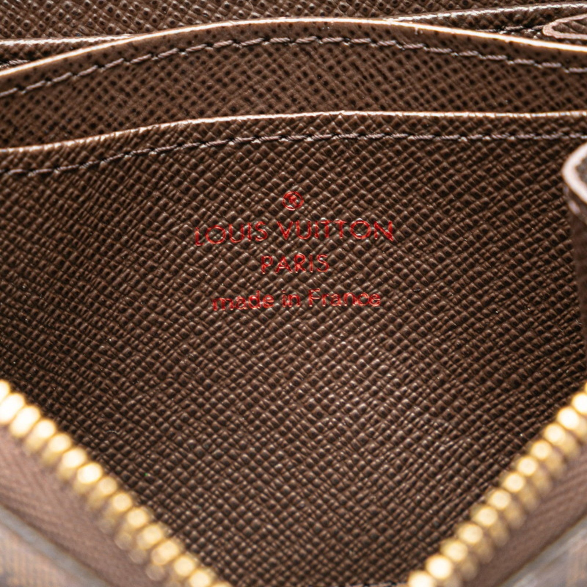 Louis Vuitton Brown Pvc Leather Coin Purse/Coin Case