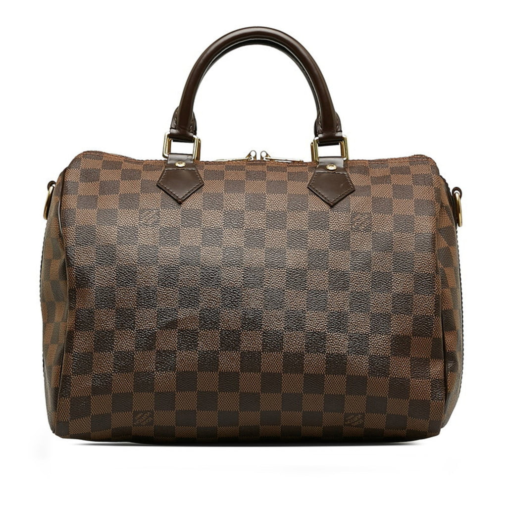 Louis Vuitton Brown Pvc Leather Handbag Shoulder Bag