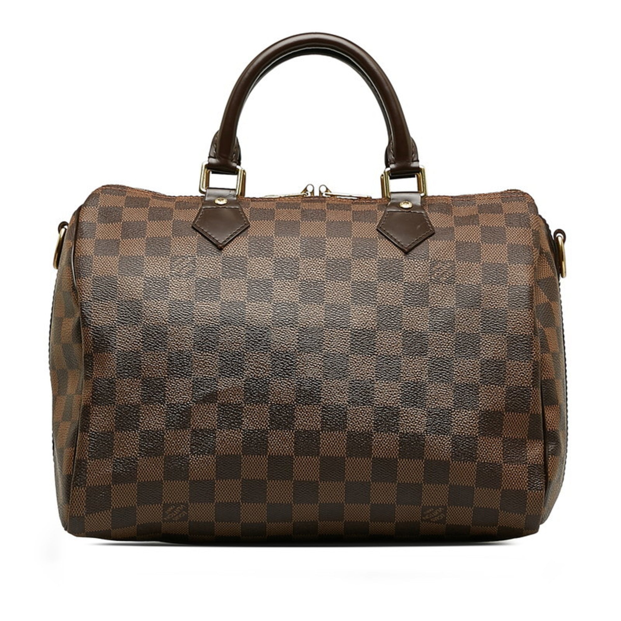 Louis Vuitton Brown Pvc Leather Handbag Shoulder Bag