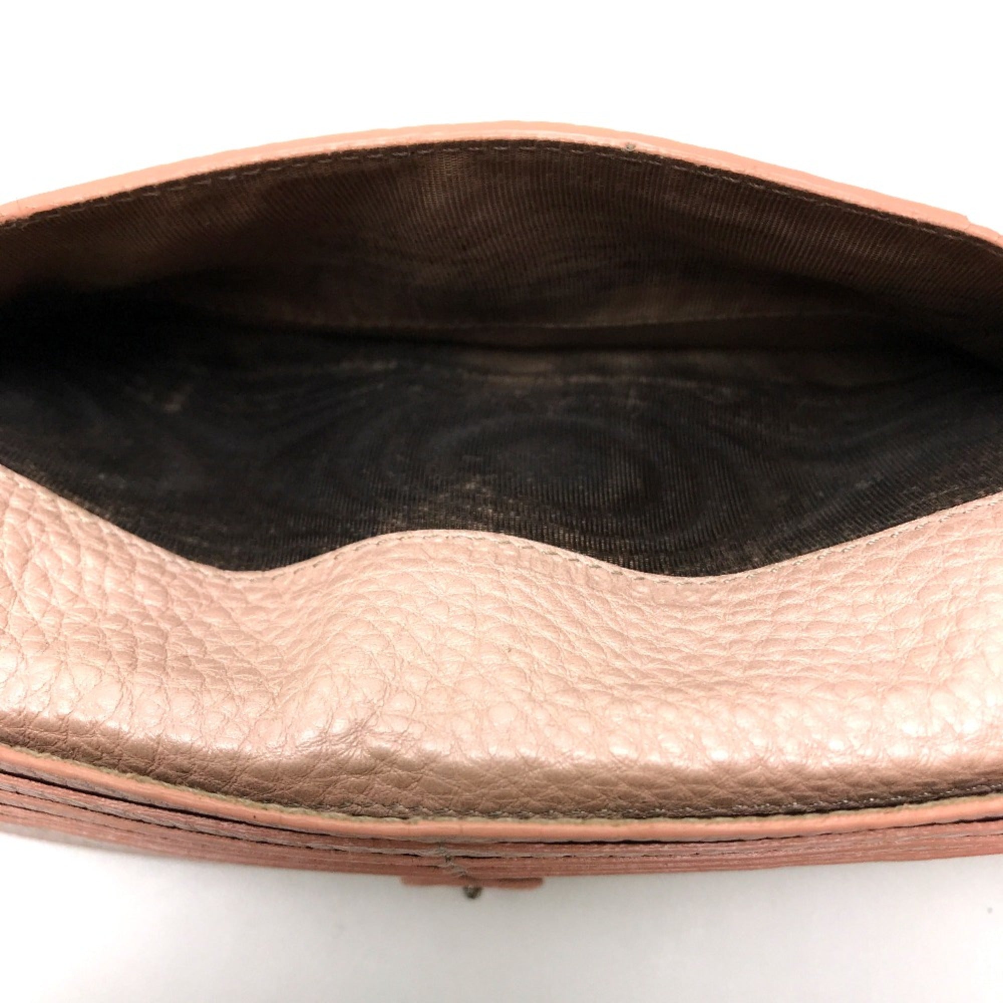 Fendi Pink Leather Long Wallet (Bi-Fold)