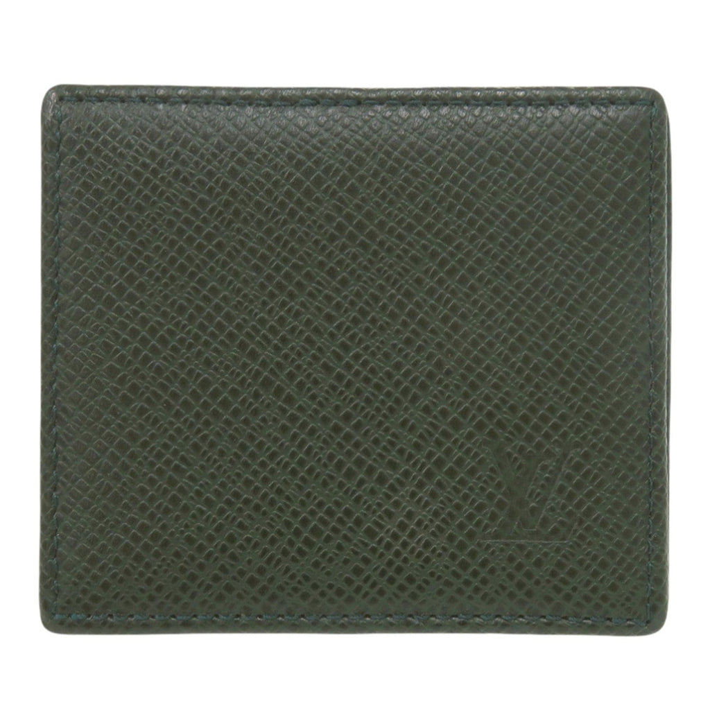 Louis Vuitton Green Taiga Leather Leather Coin Purse/Coin Case