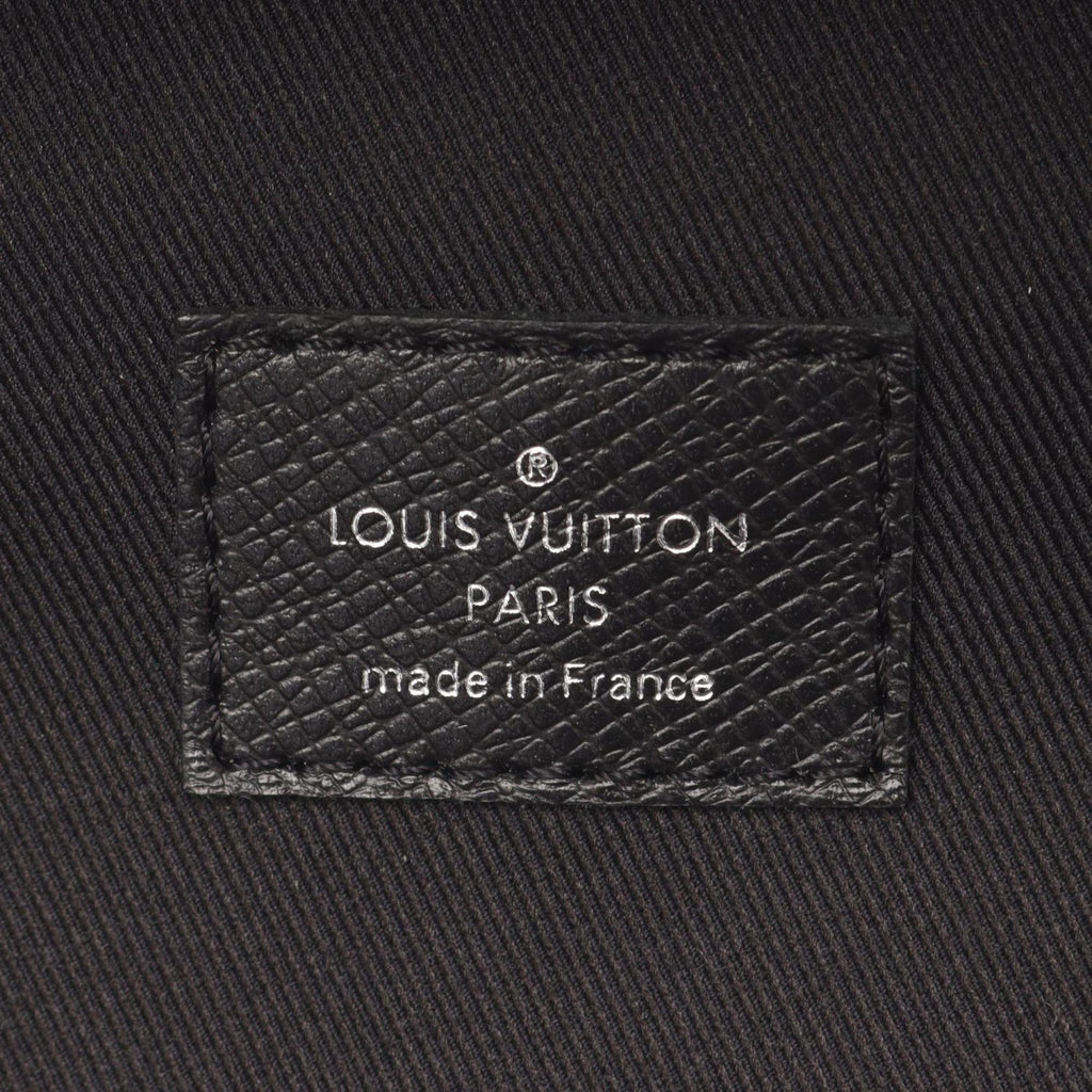 Louis Vuitton Black Noir Taiga Leather Backpack