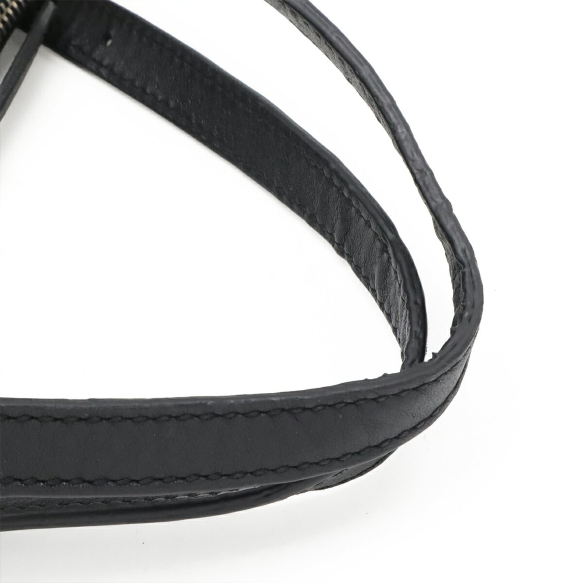 Gucci Black Leather Handbag Shoulder Bag Tote Bag (Pre-Owned)