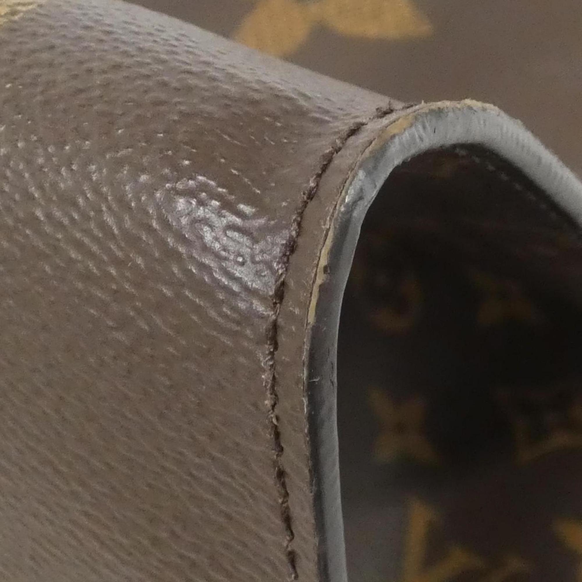Louis Vuitton Brown Coated Canvas Handbag
