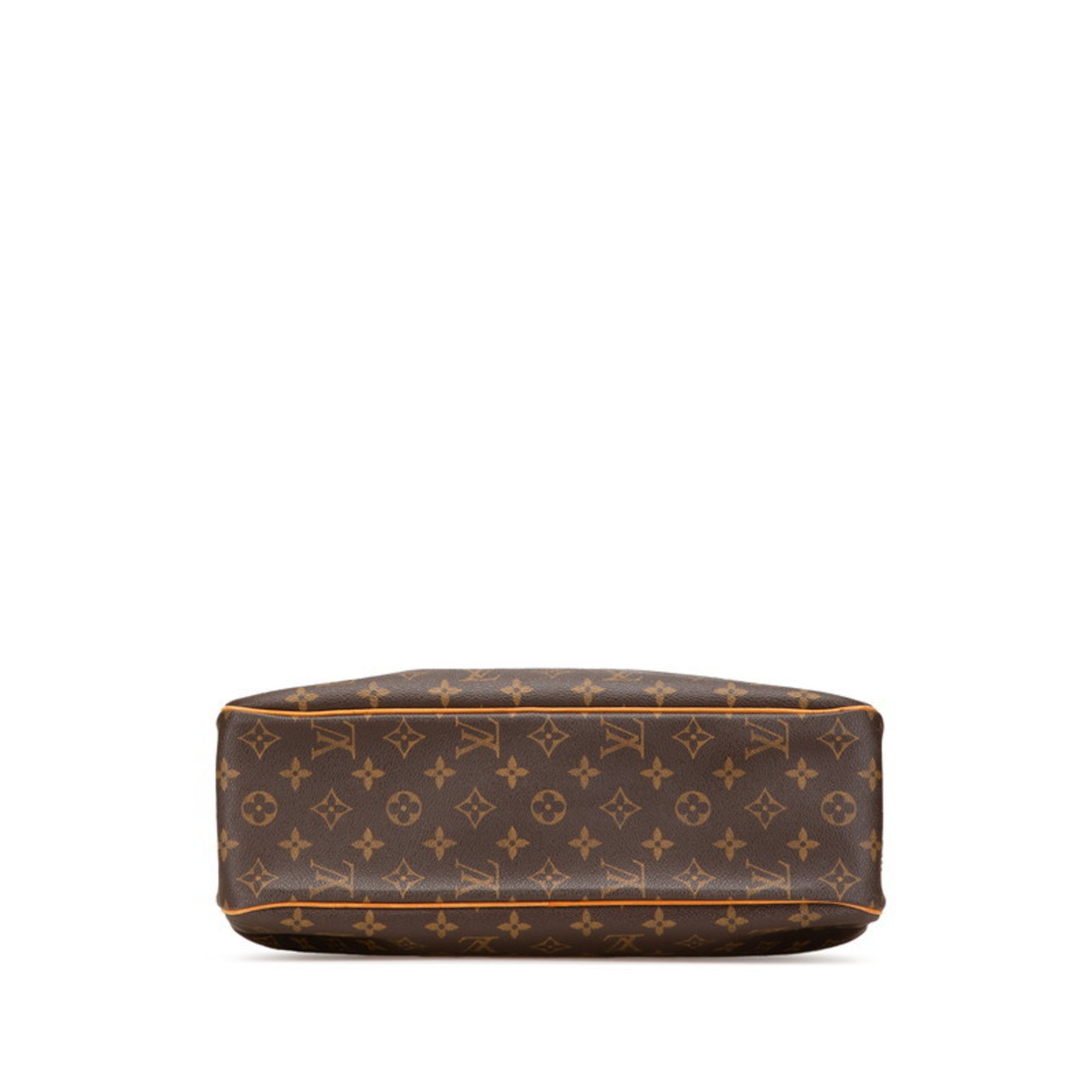 Louis Vuitton Brown Pvc Leather Handbag Shoulder Bag