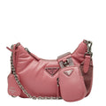 Prada Pink Leather Handbag Pouch Shoulder Bag